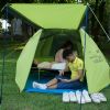outdoor portable single layer waterproof quick camping tent